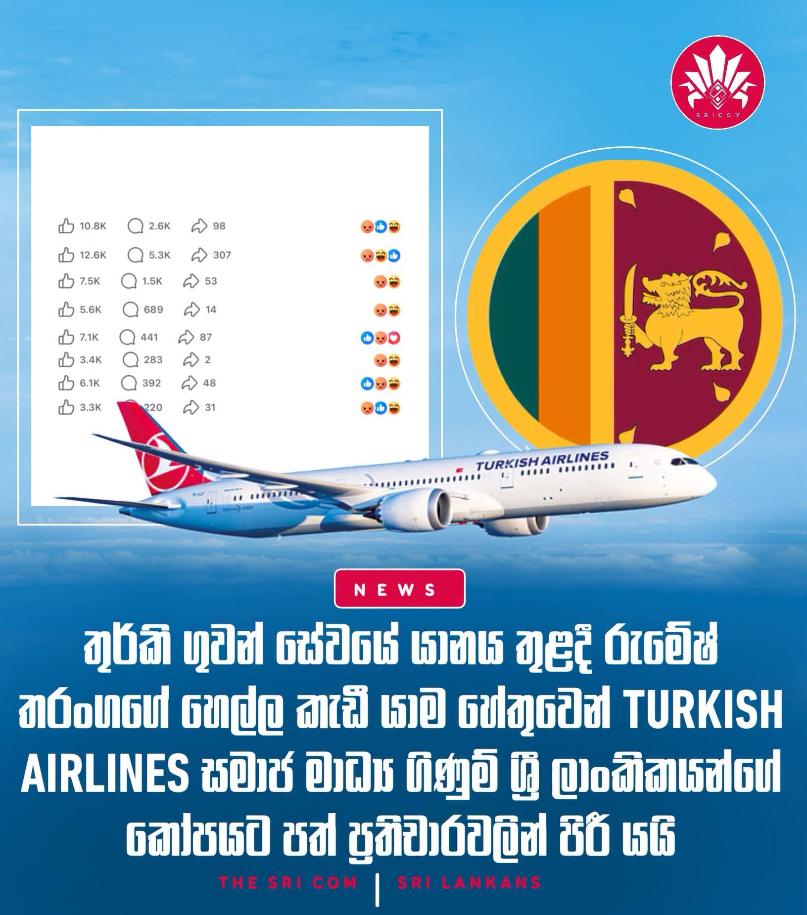 Sri Lankans protest against Turkish Airlines over damaged javelins