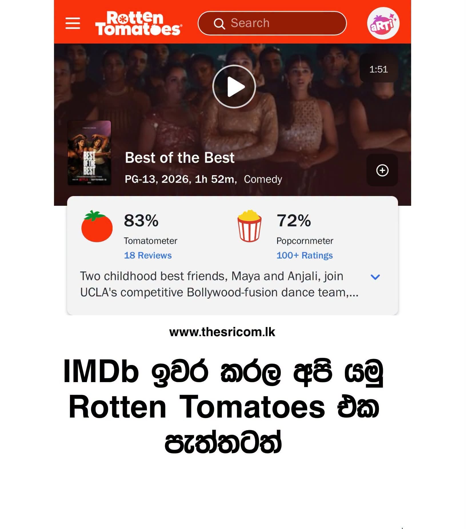 New Campaign to Drop Best of the Best RT Score