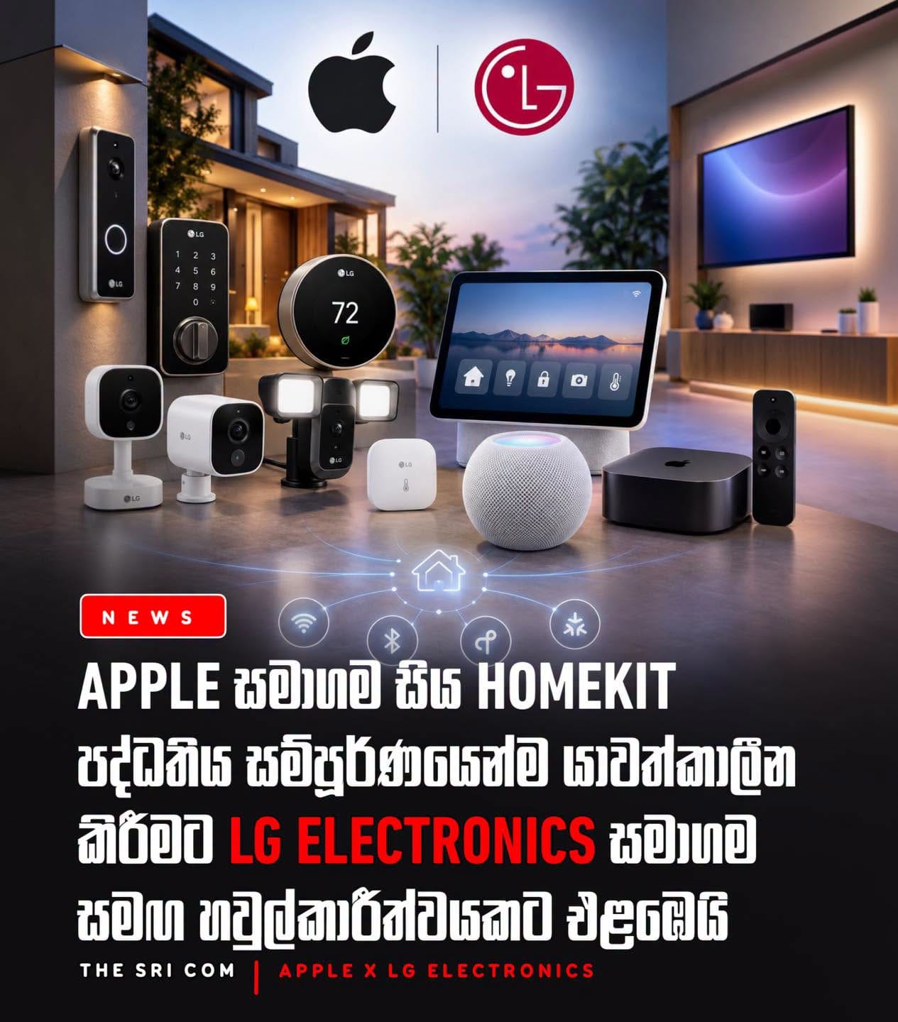 Apple teams up with LG for massive smart home hardware lineup