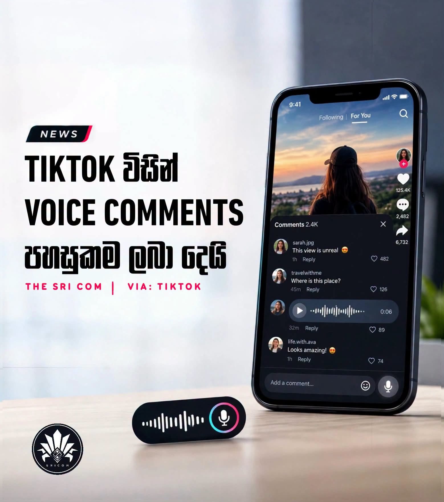 TikTok rolls out Voice Comments for audio replies under videos