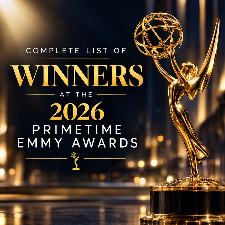 Complete list of winners at the 2026 Primetime Emmy Awards