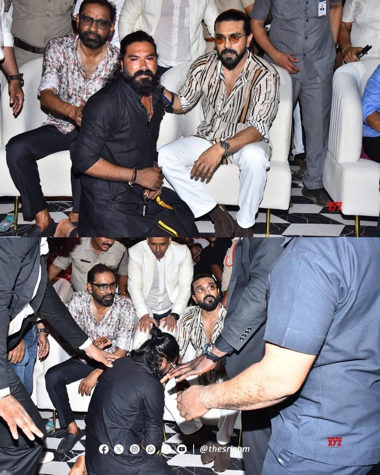 තරු අභිමානය පරයා මතුවූ මනුස්සකම: Ram Charan ට හමුවූ ඔහුගේම අනුරුව