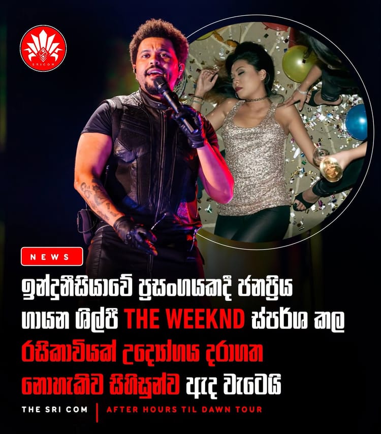A fan in Indonesia appears to faint after touching The Weeknd
